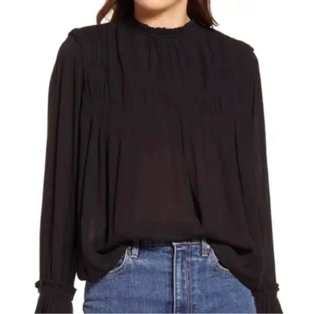 Free People Kelsey Victorian Gothic Blouse Top - Picture 8 of 8